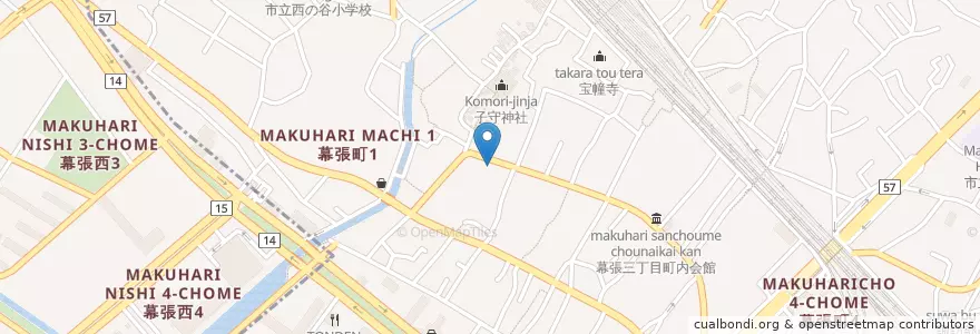 Mapa de ubicacion de 財団法人みどり学園附属保育園 en Giappone, Prefettura Di Chiba, 千葉市, 花見川区.