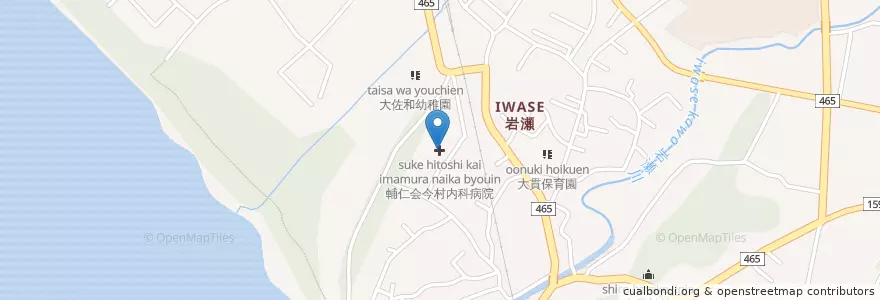 Mapa de ubicacion de 輔仁会今村内科病院 en Giappone, Prefettura Di Chiba, 富津市.