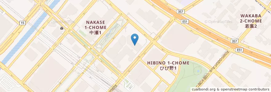 Mapa de ubicacion de 都市再生機構千葉地域支社 en Japon, Préfecture De Chiba, 千葉市, 美浜区.