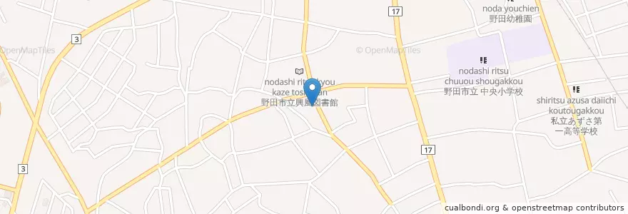 Mapa de ubicacion de 野田市消防署中央分署 en 日本, 千葉県, 野田市.