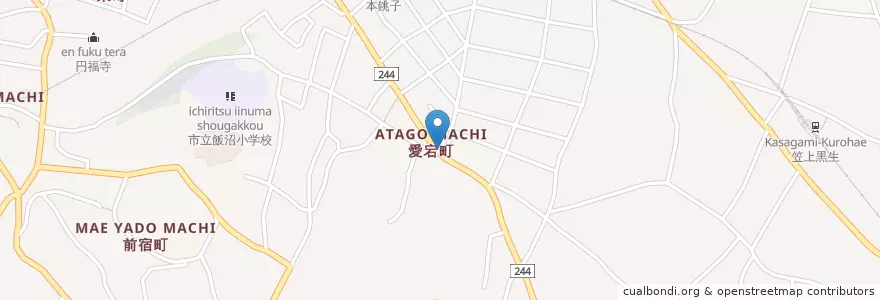 Mapa de ubicacion de 銚子愛宕郵便局 en 일본, 지바현, 銚子市.