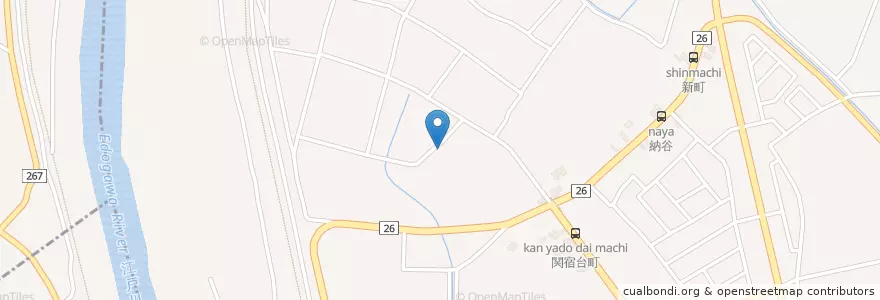 Mapa de ubicacion de 関宿北部幼稚園(休園中) en 일본, 지바현, 野田市.