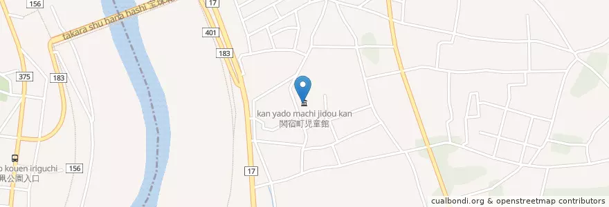 Mapa de ubicacion de 関宿町児童館 en 日本, 千葉県, 野田市.