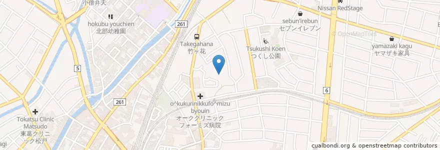 Mapa de ubicacion de 関東地方整備局首都国道事務所 en Jepun, 千葉県, 松戸市.