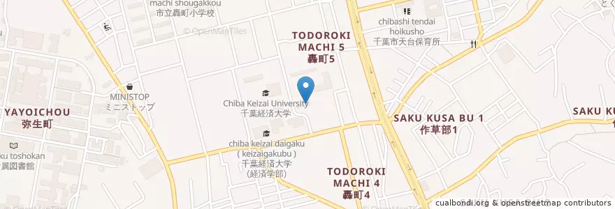 Mapa de ubicacion de 関東農政局千葉農政事務所統計部 en Giappone, Prefettura Di Chiba, 千葉市, 稲毛区.