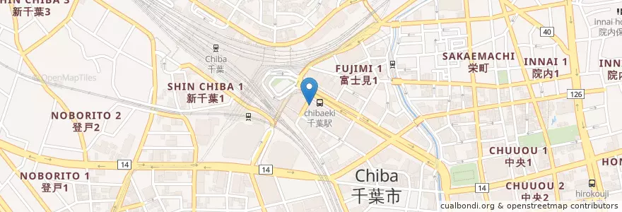 Mapa de ubicacion de ＬＥＣ東京リーガルマインド大学（総合キャリア学部） en اليابان, 千葉県, 千葉市, 中央区.