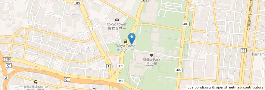 Mapa de ubicacion de (財)三康文化研究所附属三康図書館 en Япония, Токио, Минато.