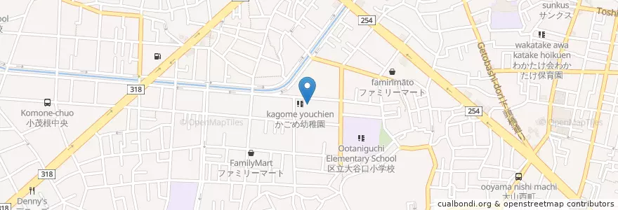 Mapa de ubicacion de かごめ幼稚園 en Japan, Tokio, 板橋区.