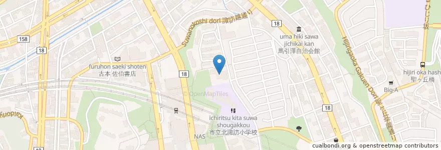 Mapa de ubicacion de かしのき保育園 en Japan, Tokyo, Tama.