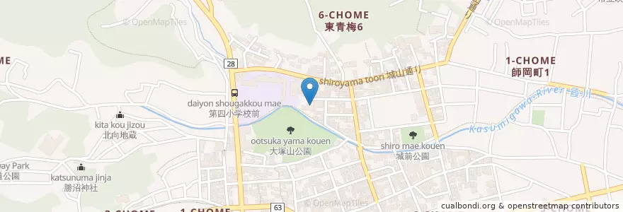 Mapa de ubicacion de かすみ保育園 en ژاپن, 東京都, 青梅市.