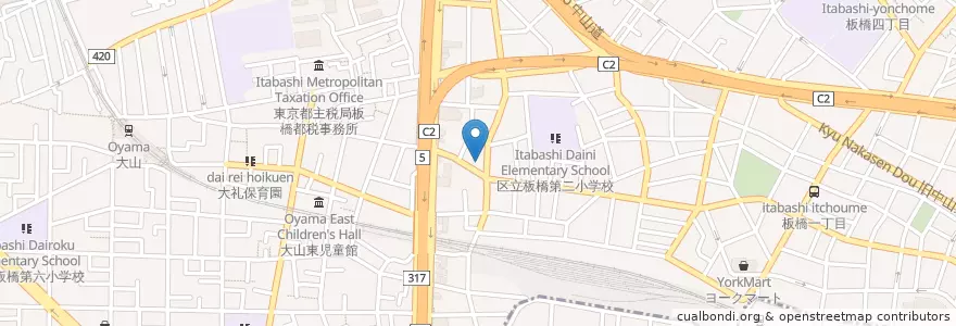 Mapa de ubicacion de かないくぼ保育園 en 日本, 東京都, 板橋区.
