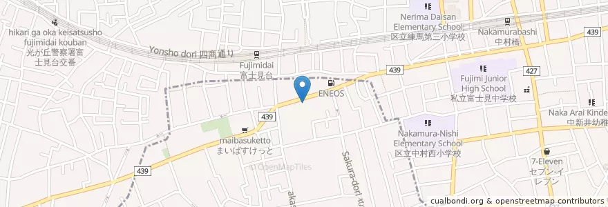 Mapa de ubicacion de かみさぎ児童館 en Japon, Tokyo, 練馬区.