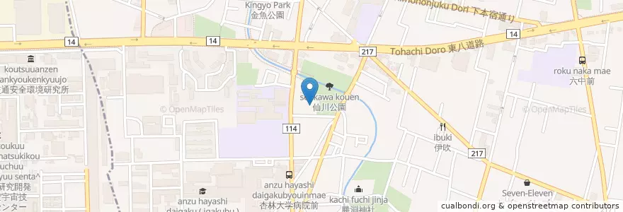 Mapa de ubicacion de こじか保育園 en Japonya, 東京都, 三鷹市.