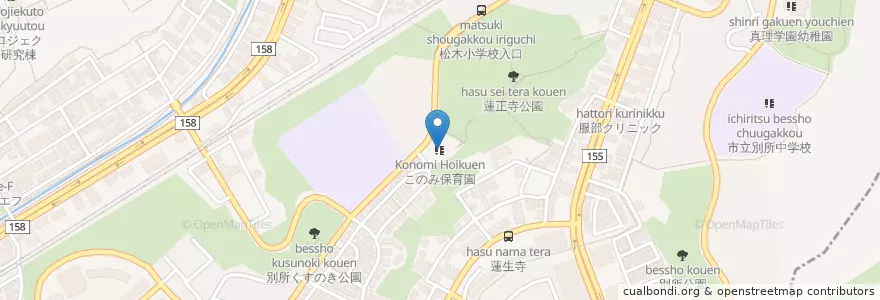 Mapa de ubicacion de このみ保育園 en Япония, Токио, Хатиодзи.