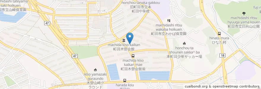 Mapa de ubicacion de さふらん幼稚園 en Japão, Tóquio, 町田市.