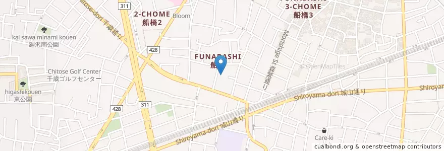 Mapa de ubicacion de すこやか園 en Japan, 東京都, 世田谷区.