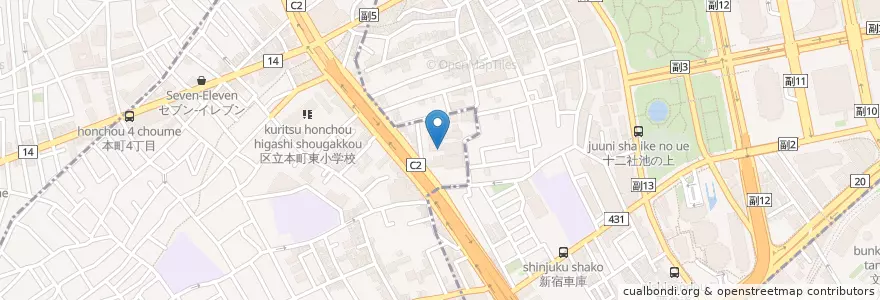Mapa de ubicacion de すみれ幼稚園 en اليابان, 東京都, 渋谷区.
