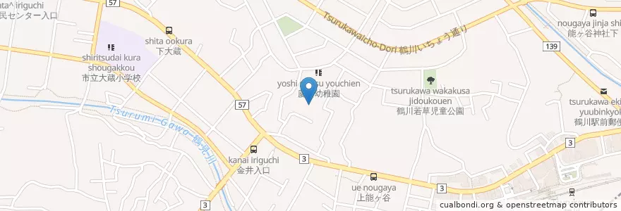 Mapa de ubicacion de つるかわ保育園 en Japonya, 東京都, 町田市.