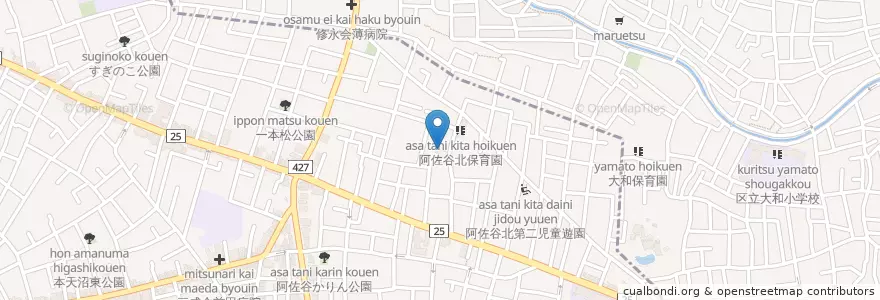 Mapa de ubicacion de のぞみ幼稚園 en 日本, 东京都/東京都, 杉並区.