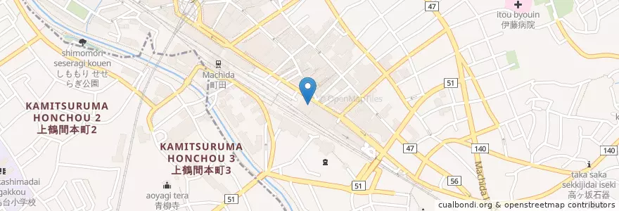 Mapa de ubicacion de 町田駅前郵便局 en Japan, Tokio, 町田市.