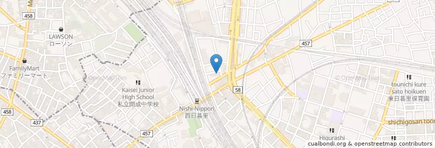 Mapa de ubicacion de ひぐらし保育園 en Giappone, Tokyo.