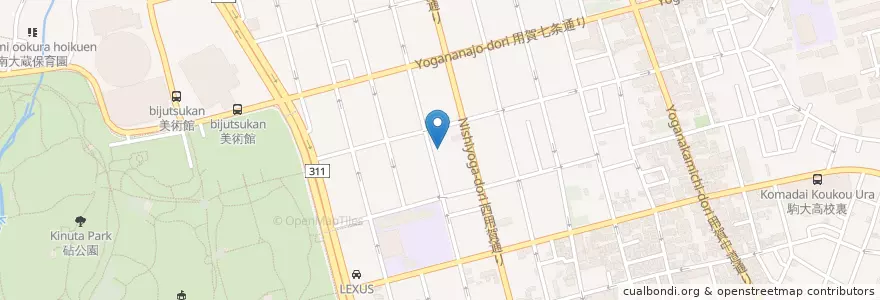 Mapa de ubicacion de ふじみ保育園 en 日本, 东京都/東京都, 世田谷区.
