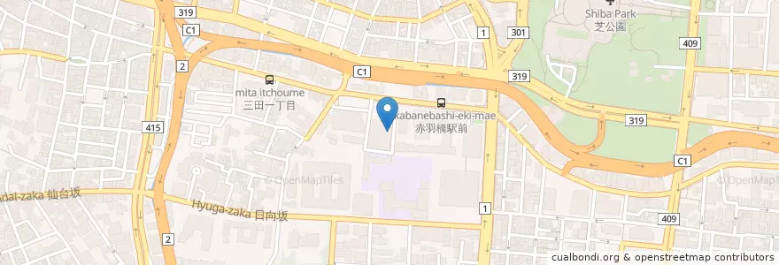 Mapa de ubicacion de みなと保健所保健サービスセンター en Jepun, 東京都, 港区.