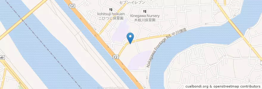 Mapa de ubicacion de やくし幼稚園 en Japon, Tokyo, 葛飾区.