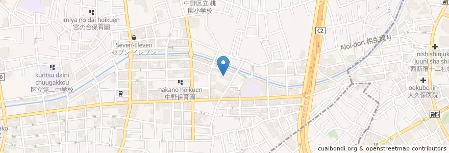 Mapa de ubicacion de やよい幼稚園 en 日本, 東京都, 中野区.