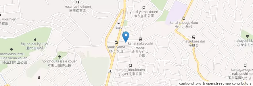 Mapa de ubicacion de ゆうき山保育園 en Japão, Tóquio, 町田市.