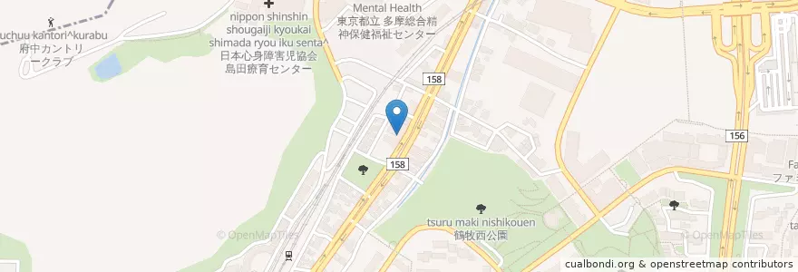 Mapa de ubicacion de りすのき保育園 en 日本, 東京都, 多摩市.