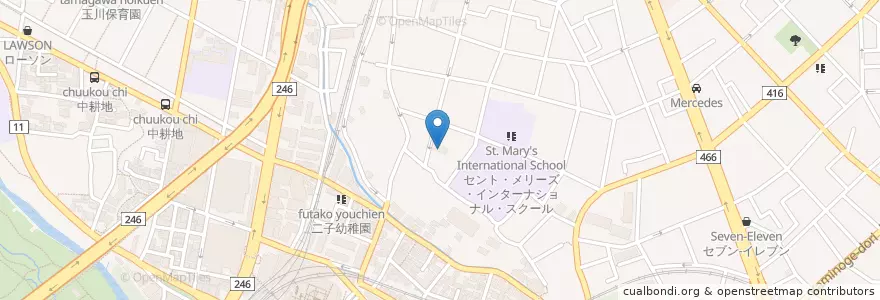 Mapa de ubicacion de わかな保育園 en Japan, Tokyo, Setagaya.