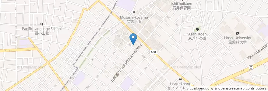 Mapa de ubicacion de アライアンス幼稚園 en Japão, Tóquio, 品川区.