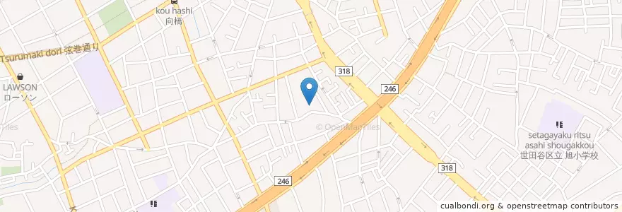 Mapa de ubicacion de コドモの園幼稚園 en 日本, 东京都/東京都, 世田谷区.
