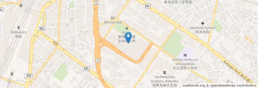 Mapa de ubicacion de サンシャイン６０内郵便局 en اليابان, 東京都, 豊島区.