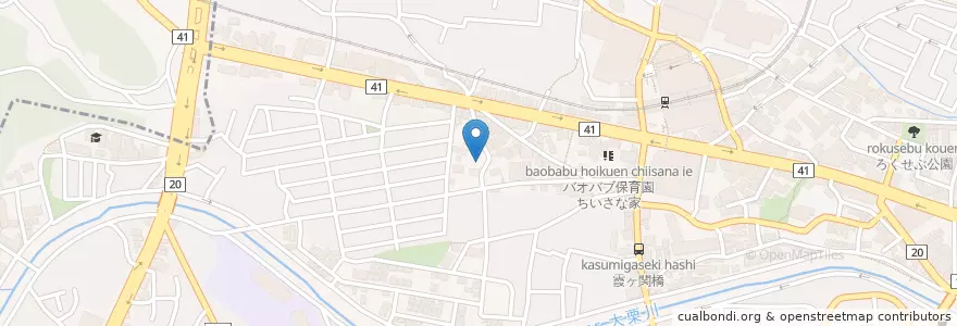 Mapa de ubicacion de バオバブ保育園ちいさな家 en Japan, Tokyo, Tama.