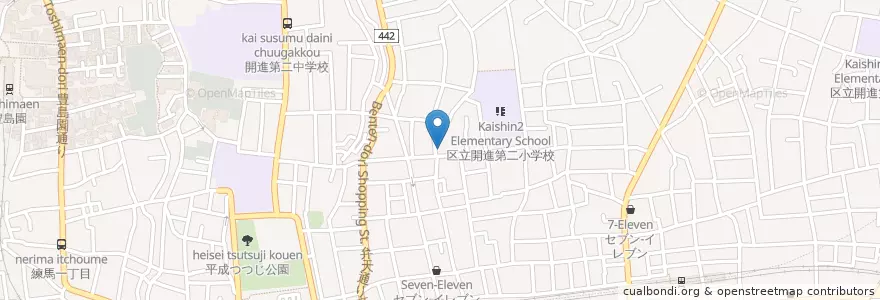 Mapa de ubicacion de ビクター幼稚園 en Japonya, 東京都, 練馬区.