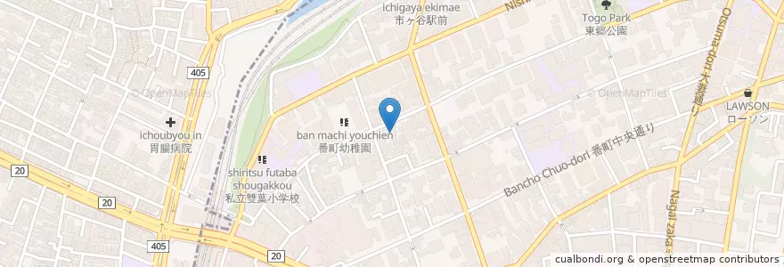 Mapa de ubicacion de ビジネス・ブレークスルー大学院大学 en 일본, 도쿄도.