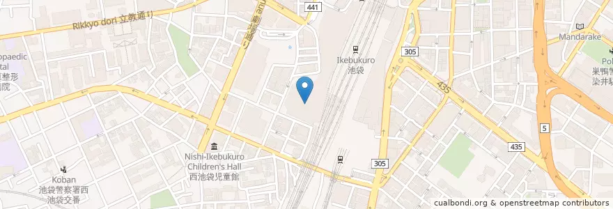 Mapa de ubicacion de メトロポリタンプラザ内郵便局 en ژاپن, 東京都, 豊島区.