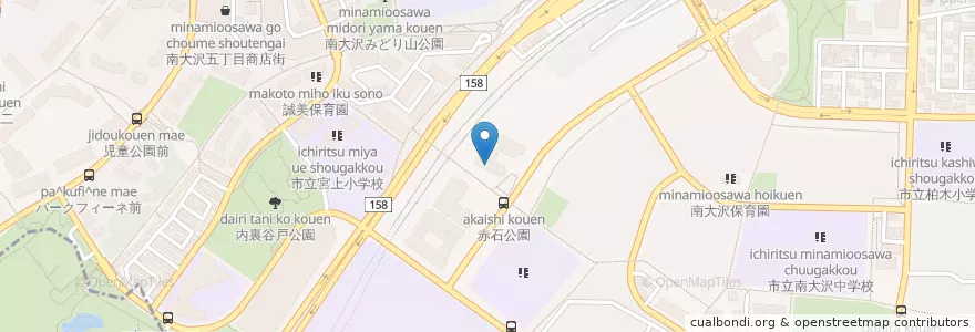 Mapa de ubicacion de ヤマザキ学園大学 en 일본, 도쿄도, 八王子市.