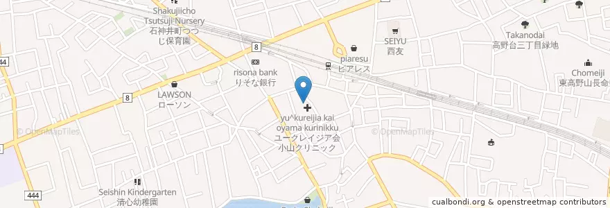 Mapa de ubicacion de ユークレイジア会小山クリニック en Japan, Tokyo, Nerima.