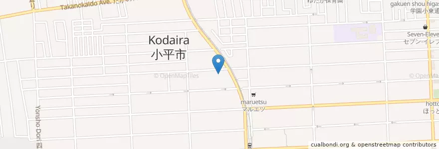 Mapa de ubicacion de 一橋学園駅前郵便局 en Japan, Tokyo, Kodaira.