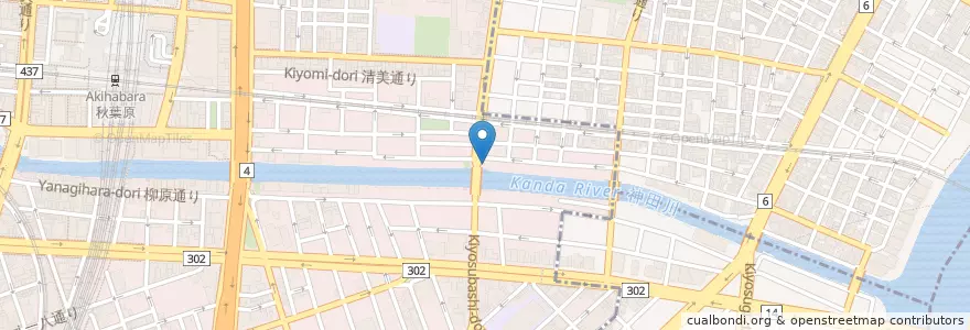 Mapa de ubicacion de 万世橋警察署美倉橋交番 en Japan, Tokyo.