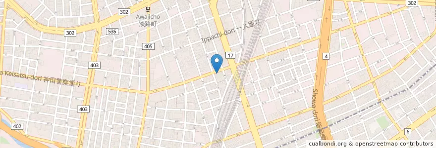 Mapa de ubicacion de 万世橋警察署鍛冶町交番 en Japonya, 東京都, 千代田区.