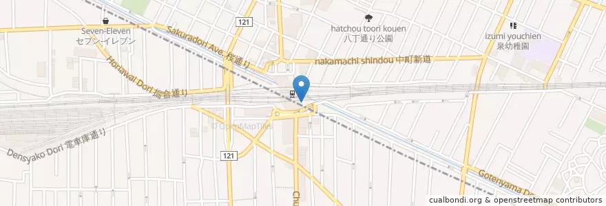 Mapa de ubicacion de 三鷹警察署三鷹駅前交番 en اليابان, 東京都.