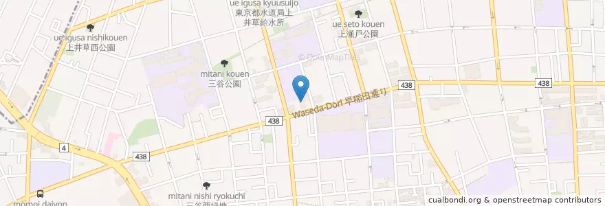 Mapa de ubicacion de 上井草児童館 en 日本, 東京都, 杉並区.