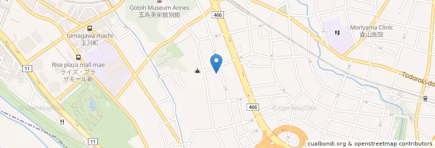 Mapa de ubicacion de 上野毛幼稚園 en 日本, 东京都/東京都, 世田谷区.