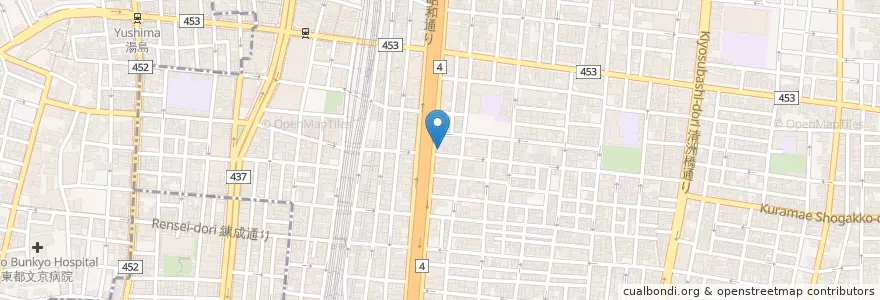 Mapa de ubicacion de 上野警察署御徒町交番 en Giappone, Tokyo, 台東区.