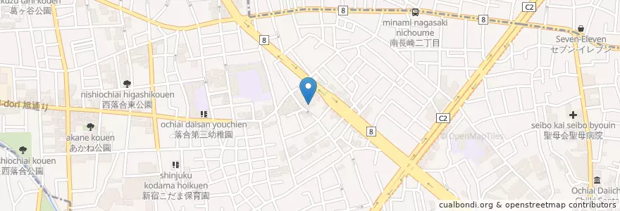 Mapa de ubicacion de 下落合みどり幼稚園 en اليابان, 東京都, 新宿区.