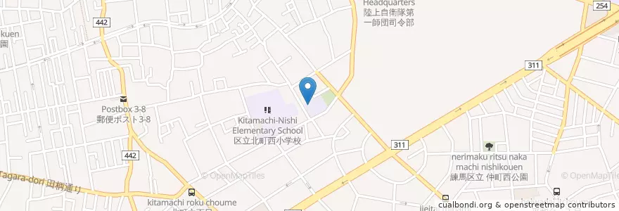 Mapa de ubicacion de 不二幼稚園 en Giappone, Tokyo, 練馬区.